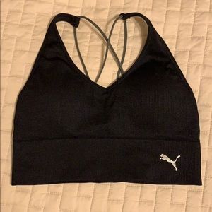 Black Puma Sports Bra